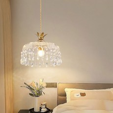 펜던트 램프 거실 식탁 침실 LED 천장 샹들리에 조명 홈 장식, 25cm 5 9cm
