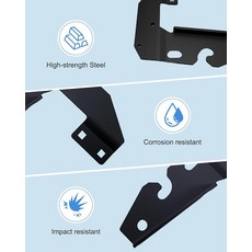 WMJNH John Deere 116.8cm(46인치) 전면 블레이드/제설기 교체용 GXH24760 GXH24761에 맞는 마운팅 브래킷 1쌍