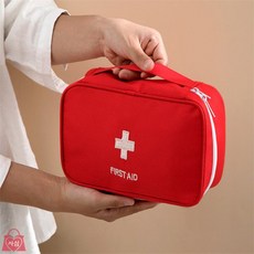 비상약 소형 응급처치 파우치 응급약통 가정용 출장용, 색상 그레이, 1개