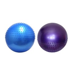 正港ㄟ１００％超防爆球 70cm半面顆粒按摩球 兒童觸覺球 復健球 抗力球 生產球, 紫色, 1個