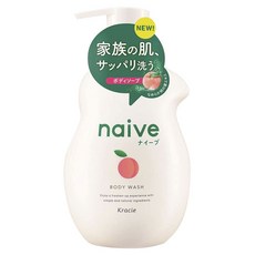 Kracie 葵緹亞 naive 娜艾菩蜜桃身體沐浴乳, 1個, 530ml