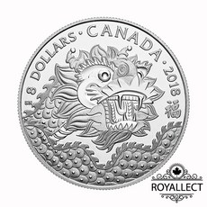 皇家典藏 2018福龍加拿大銀幣 (7.96克), 1枚入