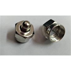 F 公頭 終端電阻頭 75 歐姆 F 同軸金屬接頭 F 頭防水帽 75 歐姆終端電阻 F阻頭