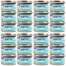 벨버드 애완동물 자연밥상 원형캔 간식, 혼합맛(쌀/닭고기), 100g, 24개