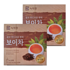 녹차원 보이차, 900mg, 40개입, 2개