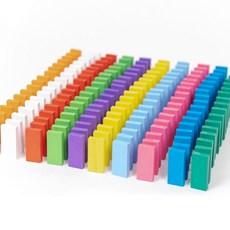 아이스타 어린이보드게임 무지개 원목 도미노 360pcs (정리.보관용파우치 포함), 1개