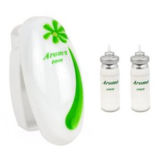 언니네 화장실용 아로마 방향제 터치분사형 화장실냄새제거방향제, 레몬 리필 2P