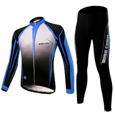 바이크랩 남성용 자전거의류 라이딩복 긴팔 상하의 세트 BC-524L