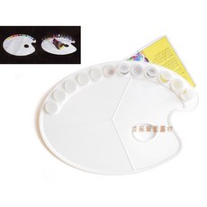 【汶采】韓國畫家牌抽換式保濕調色盤(12格), 詳見包裝