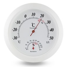 주리몰 원형 아날로그 온습도계 업소용