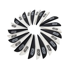 양궁 국궁 1.75인치 이스턴깃 50장/100장세트 화살깃 리커브보우 EASTON VANES, 50개, 검정