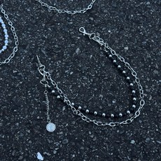 NCS 串珠可拆卸褲鏈 男生褲鏈 穿搭配件 一條褲鏈兩種風格 三色可選