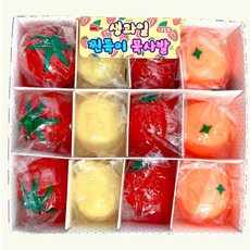 애니토이 생과일 찐득이 묵사발 1갑 12개입 스트레스볼 말랑이 장난감, 색상랜덤