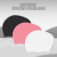 성인 및 남녀공용 실리콘 수영 모자 긴 머리 고탄성 내구성, 02 Pink