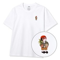 플라바 냐옹 냥틸다 남녀공용 반팔 티셔츠 남자 남성 면티 빅사이즈 반팔