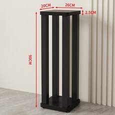 스피커 스탠드 받침대 사운드바 오디오랙 우퍼 스피커받침대 거치대 선반, 1, V. 90cm 90C 정사각형