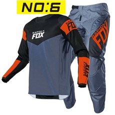 바이크 오토바이 레이싱 슈트 의류 복장 옷 NEW 2021 RAPIDLY FOX 180360 enduro motocross jersey and pants mx gear set, xxxs-18, NO6