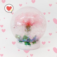 카네이션 워터볼 1인세트 diy 스노우볼 만들기세트 하바리움 스승의날 어버이날 (토단), 카네이션 워터볼 1인세트_핑크, 1개