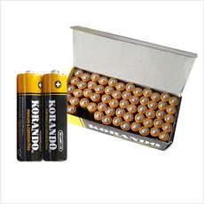 코란도 AA(벌크60알) R6 망간건전지1.5V 건전지 배터리 장난감전지 망간건전지 알카라인건전지, 1개, 상세페이지 참조