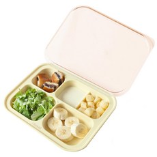 아이별프렌즈 실리콘 초강력 흡착식판 뚜껑 아기식판, 실리콘 흡착식판 레몬, 1개