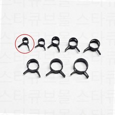 클램프 호스 배관 연결 조임 내구성 내열성 탄성 집게 밴드 블랙, 블랙5MM
