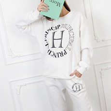 SOON2DLE 女性H印刷刷大尺寸慢跑訓練套件