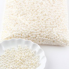 진주구슬 6mm-5000개 대용량-500g, 1개, 6mm-24 크림_(1봉)