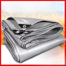 PVC타포린 방수 천막 차광막 갑바 투명 그늘막 대형 방풍 커버, 두꺼운더블실버방수시트폭2미터x길이10미터