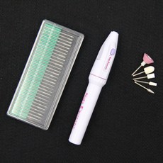 치과 전문 도구 그라인더 치아 연마기 전기 연마 연삭 청소 소형, 치아 연삭기 연삭 헤드 5개 강철 바늘 30개, 1개, 치아연삭기+연삭헤드5개+강철바늘30개