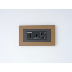 Panasonic國際牌雲雀Glatima系列開關插座面板蓋板【快速出貨】, 1個, typeC+USB加插座（灰