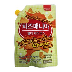 [푸드코리아] 미담채 치즈매니아/멀티치즈소스/나쵸소스/치즈피자소스, 1kg, 1개