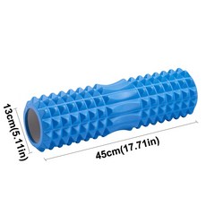 33/45cm 요가 칼럼 블록 폼 롤러 근육 훈련 마사지 피트니스 장비 필라테스 체육관 운동 중공 이완 롤러, 상아, 1개