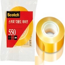 3M 스카치 테이프 550 리필 18MM X 20M, 1개, 단일