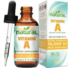 [해외]Why Not Natural Vitamin A 비타민 A 10000 IU 드롭스, 3개, 30ml