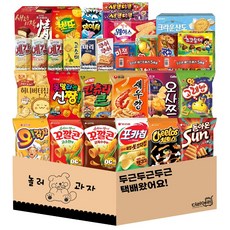 과자선물세트 봉지 비스킷 젤리 골고루 가득담은 인기과자 간식모음 30종, 1개