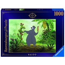 [5] Ravensburger Disney Treasures from The Vault: Baloo 성인용 1000피스 직소 퍼즐 - 모든 조각이 독특하며 소프트클릭 기술로 조, [5] Ravensburger Disney Treasu