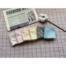 吉妮儂來 學生生理褲 防側漏 小花純棉生理期專用褲 月經褲 舒適低腰內褲, 白