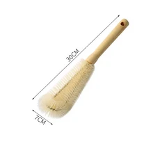 컵브러시 청소 긴 손잡이 나무 나일론 강모 작은 병 # 3273, 02 ShortsA 30cm