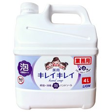 LION 獅王 趣淨業務用泡沫洗手慕斯 花香, 4L, 1件