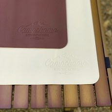 캠프챔프 캠핑테이블보 캠핑테이블매트 방수 가죽테이블보, 아이보리