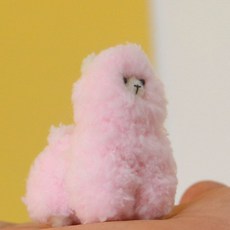 모루 인형 만들기 알파카 동물 diy 키트 양모 트위스트 수제 펠트, 핑크 알파카+송곳+자+스틸 브러시 걸이, 1개