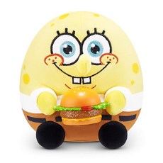 Snackles ZURU 플러시 라이선스 캐릭터 네모바지 스폰지밥 12.7cm(5인치) 봉제 인형 스낵 액세서리 포함, Snackles ZURU 플러시 라이선스 캐릭터 네모바