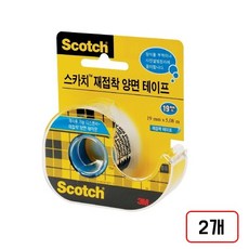 3M)재접착 양면테이프(238/19*5.08m/M323480, 2개
