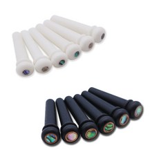 어쿠스틱 통기타 에보니 본 브릿지핀, 에보니 (검정색), 1개