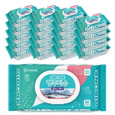 기본에 행주티슈 플러스케어 캡형, 80개, 20개