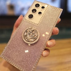 [주니퍼샵] 갤럭시S 큐빅 그립톡 포함 블링블링 트윙클 반짝이 글리터 젤리 케이스