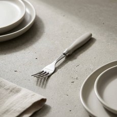 황실장미 스텐레스 티포크 4개입 브라운 디저트 과일 포크 세트