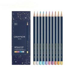 까렌다쉬 코스믹 블루 색연필 10세트 크리스마스 컬렉션 한정 에디션 CC1284-024