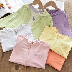 POKO兒童網眼防曬外套 連帽冰絲薄透防曬服