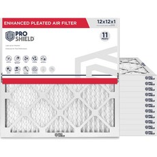 16x16x1 MERV 11 주름 필터 12 팩, 12" x 1"